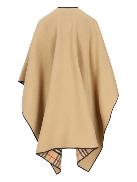 Burberry checked patch-pocket cape - Neutrals