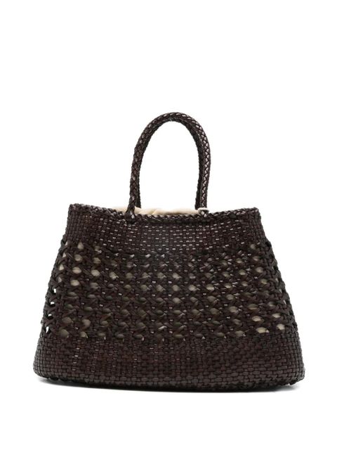 DRAGON DIFFUSION Santa Cano braided-handle tote bag - Brown - zdjęcie produktu nr 1