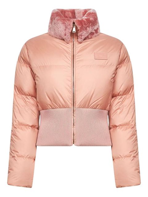 FENDI quilted shearling-collar jacket - Pink - zdjęcie produktu nr 1