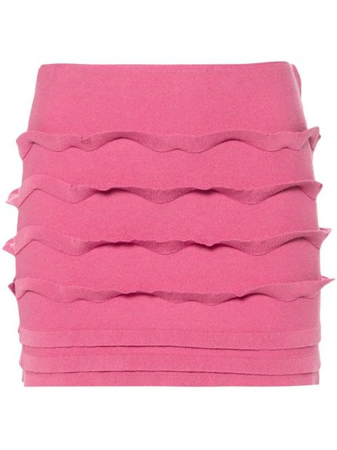 Blumarine ruffled mini skirt - Pink - zdjęcie produktu nr 1