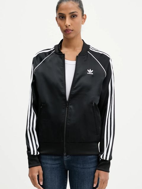adidas Originals bluza SST SATIN damska kolor czarny z aplikacją JZ6733 - zdjęcie produktu nr 1