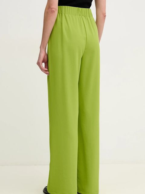 Joseph Ribkoff spodnie damskie kolor zielony szerokie high waist 251185