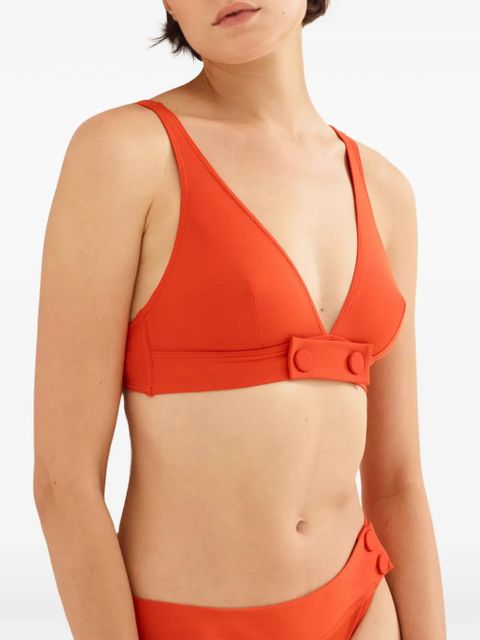 ERES V-neck bikini top - Orange - zdjęcie produktu nr 2