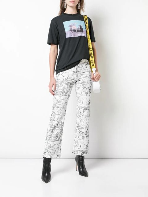 Off-White cartoon-printed straight jeans - zdjęcie produktu nr 2