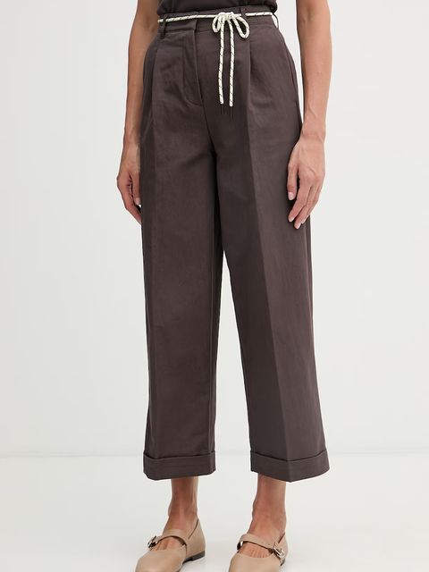 United Colors of Benetton spodnie carrot damskie z bawełny - zdjęcie produktu nr 2