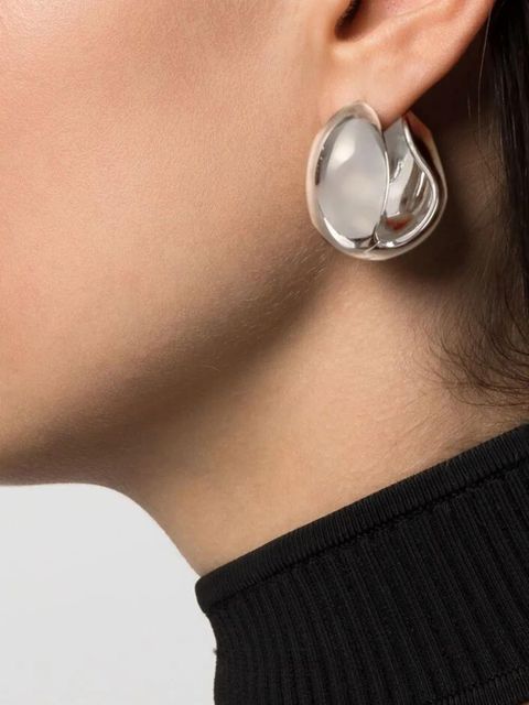 Coperni chunky huggie-hoop earrings - Silver - zdjęcie produktu nr 2