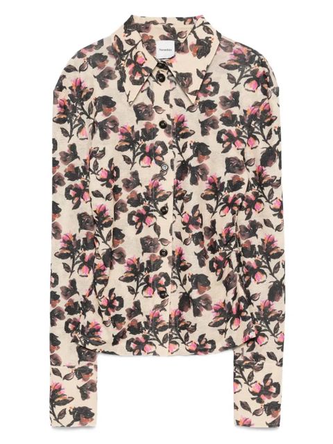 Nanushka floral-print long-sleeved shirt - Neutrals - zdjęcie produktu nr 1