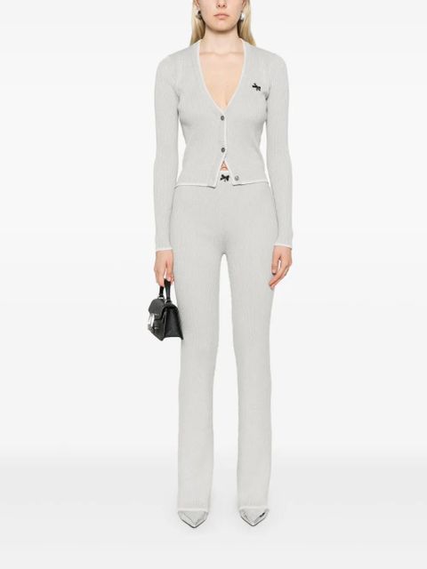 ROTATE BIRGER CHRISTENSEN ribbed cardigan - Grey - zdjęcie produktu nr 2