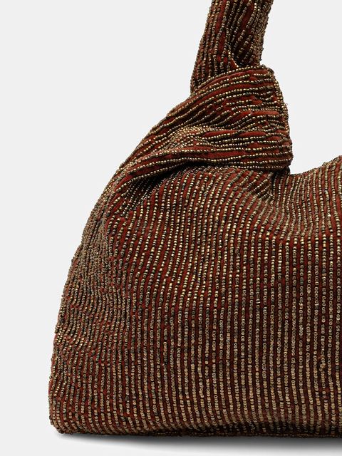 Hoss Intropia torebka bawełniana kolor brązowy 2052040