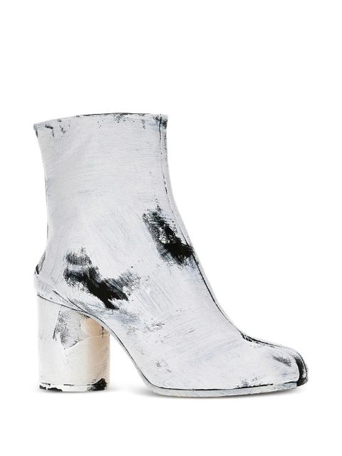 Maison Margiela 85mm Tabi paint-effect boots - White