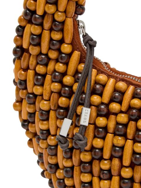 STAUD Reef beaded tote bag - Brown