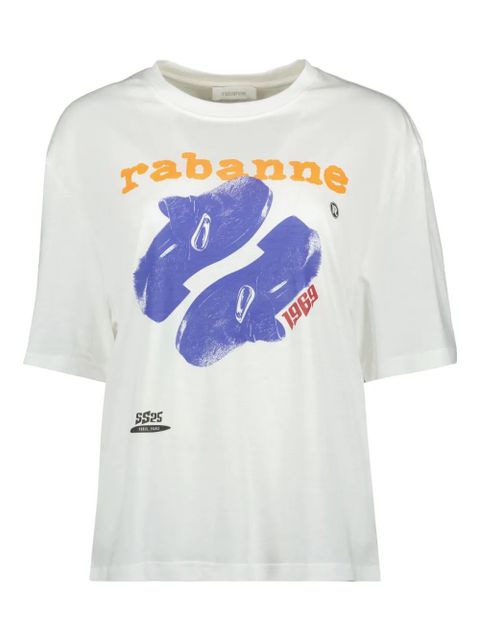 Rabanne graphic-print T-shirt - White - zdjęcie produktu nr 1