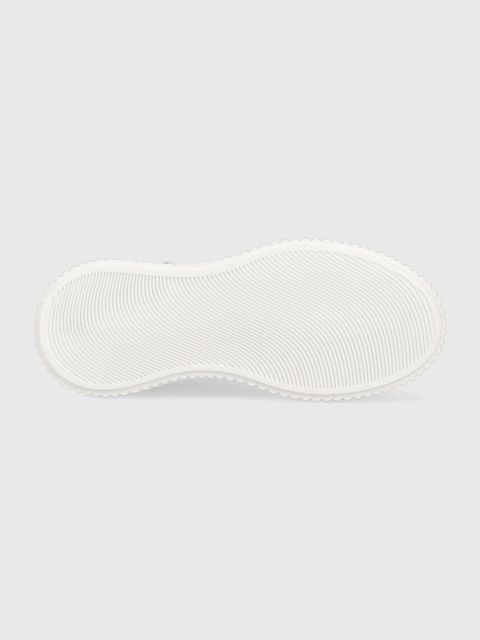 Karl Lagerfeld sneakersy skórzane KREEPER LO kolor biały KL42372