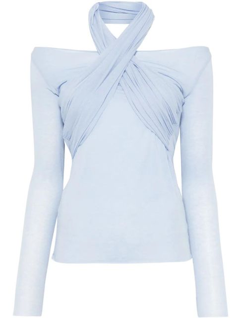 MANURÍ Rita blouse - Blue - zdjęcie produktu nr 1