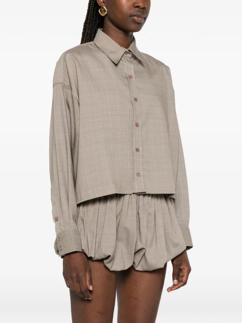 The Frankie Shop Arlen boxy shirt - Neutrals