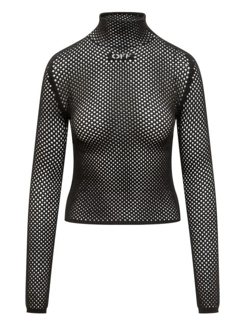 Off-White high-neck top - Black - zdjęcie produktu nr 1