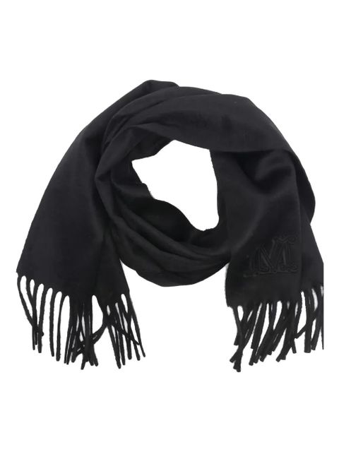 Max Mara WSDALIA logo-detail scarf - Black - zdjęcie produktu nr 1