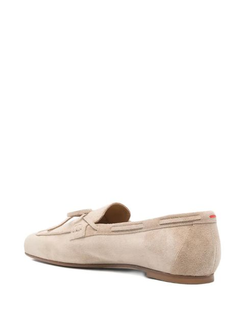 Aeyde Jasper tie suede loafers - Neutrals