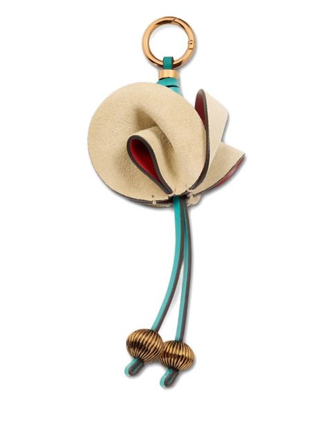 ETRO leather flower keyring - Red - zdjęcie produktu nr 2