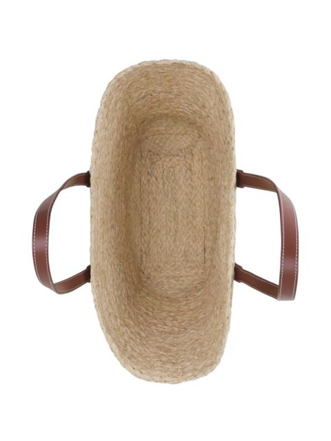 Lanvin medium Catch logo-patch tote bag - Neutrals