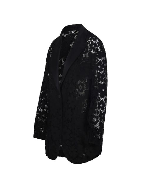 FENDI floral-lace jacket - Black