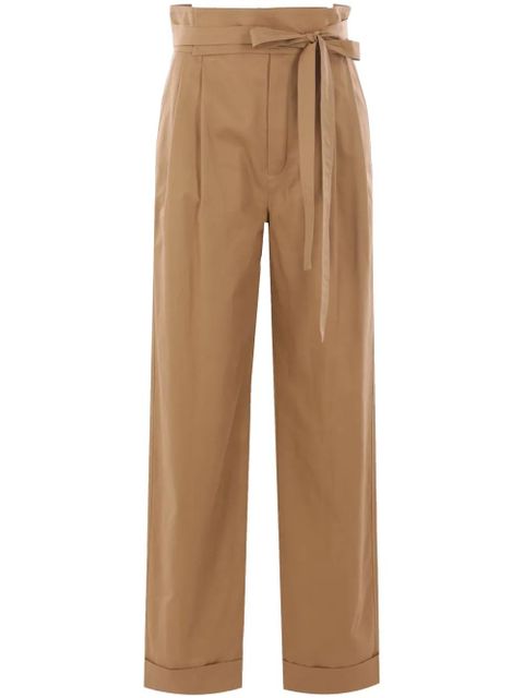 Saint Laurent cotton trousers - Brown - zdjęcie produktu nr 1