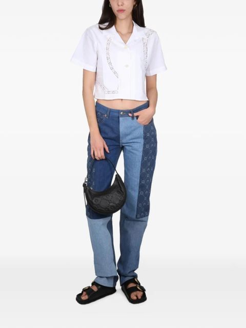 Marine Serre Regenerated Moongram jeans - Blue - zdjęcie produktu nr 2