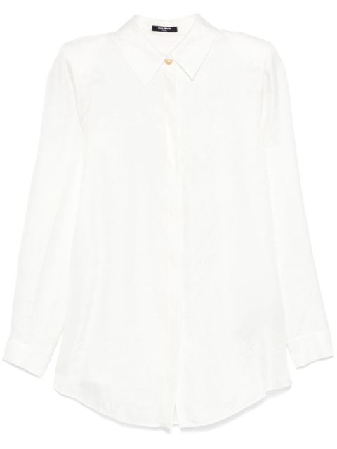 Balmain jacquard-pattern shirt - White - zdjęcie produktu nr 1