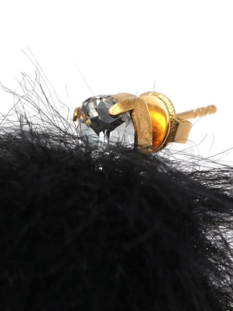 Simone Rocha crystal pompom earrings - Silver