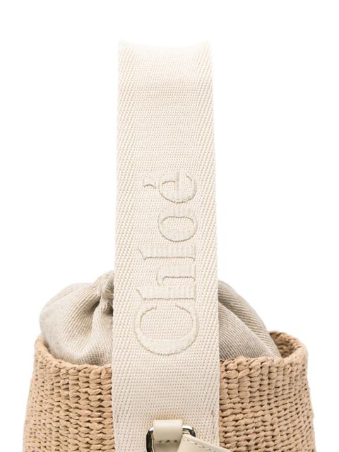 Chloé woven top-handle shoulder bag - Neutrals