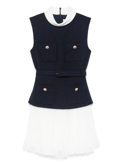 Self-Portrait chiffon mini dress - Blue - zdjęcie produktu nr 1