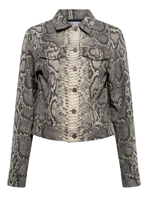 Gabriela Hearst Bronte python-print jacket - Grey - zdjęcie produktu nr 1