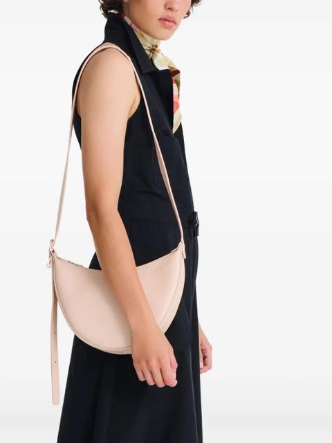 Longchamp small Le Foulonné grained-leather cross body bag - Pink