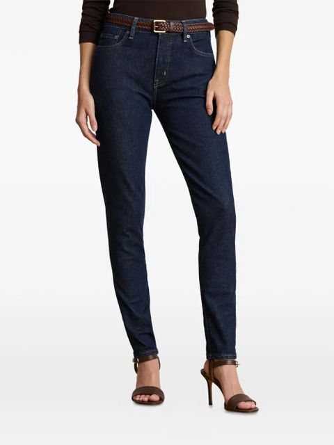 Lauren Ralph Lauren belt jeans - Blue