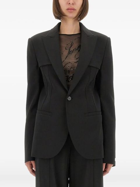 Jean Paul Gaultier peak-lapel blazer - Black - zdjęcie produktu nr 1