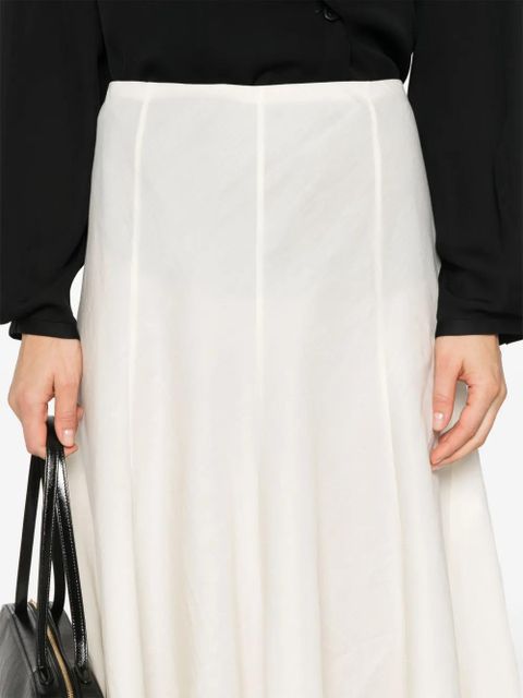 KHAITE Lenno midi skirt - White