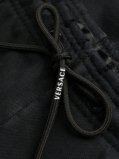 Versace logo-print track pants - Black