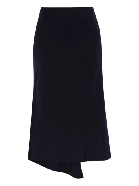 Victoria Beckham asymmetric-hem midi skirt - Blue - zdjęcie produktu nr 1