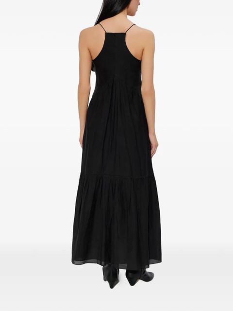 MARANT ÉTOILE ruffled V-neck dress - Black - zdjęcie produktu nr 2
