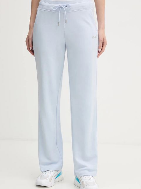 Dkny spodnie dresowe damskie kolor niebieski gładkie DP6P3794 - zdjęcie produktu nr 1