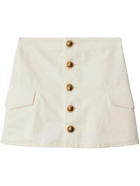 Burberry mini cotton skirt - White - zdjęcie produktu nr 1