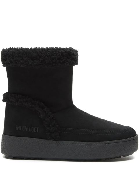 Moon Boot sherpa-trimmed platform boots - Black - zdjęcie produktu nr 1