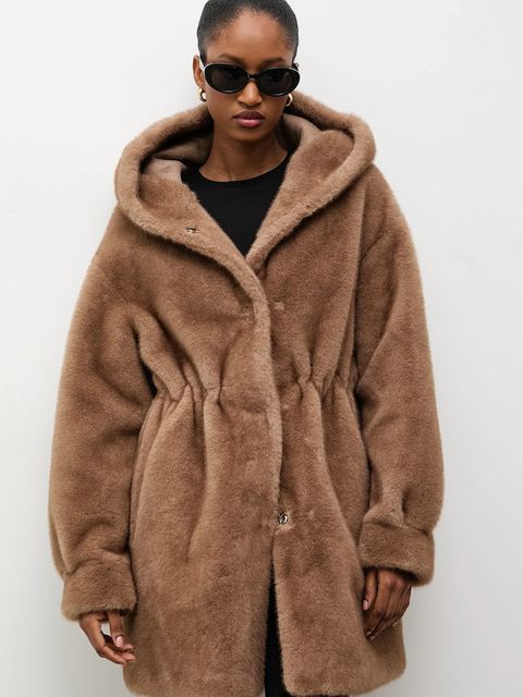 Answear.LAB płaszcz kolor beżowy