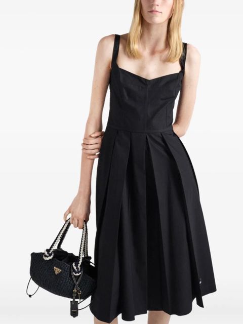 Prada cotton midi dress - Black - zdjęcie produktu nr 2