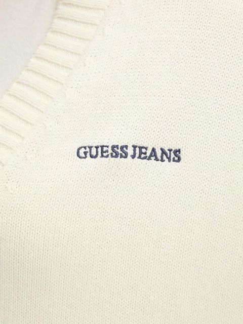 Guess Jeans kardigan bawełniany kolor beżowy W4BR81 Z3HM1