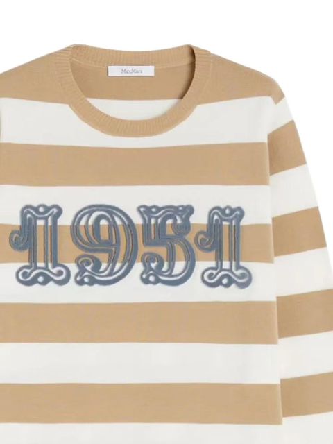 Max Mara striped round-neck sweater - Neutrals - zdjęcie produktu nr 2