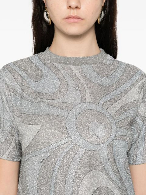 PUCCI abstract-pattern T-shirt - Silver