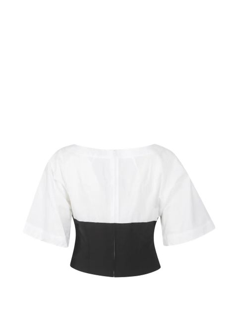 Simkhai panelled sweetheart-neck top - White - zdjęcie produktu nr 2