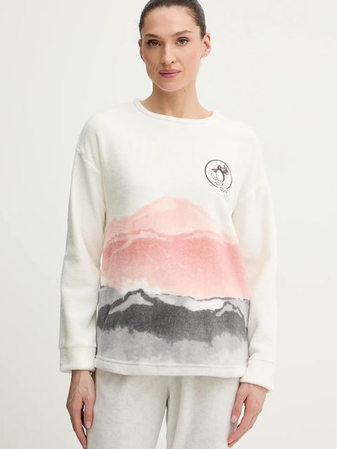 women'secret piżama damska kolor beżowy 3132243