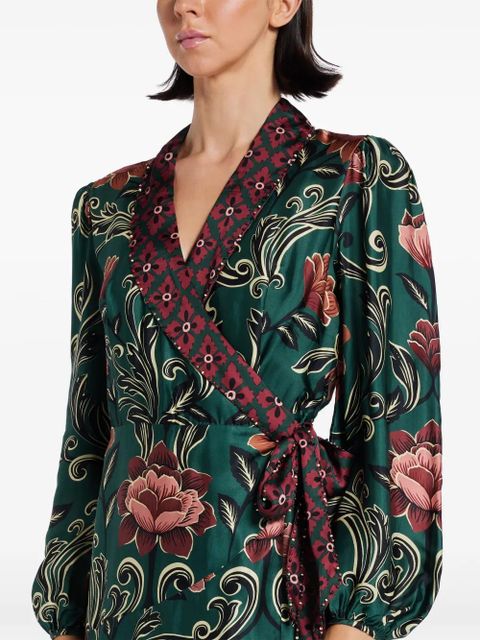 FARM Rio floral-print mini dress - Green